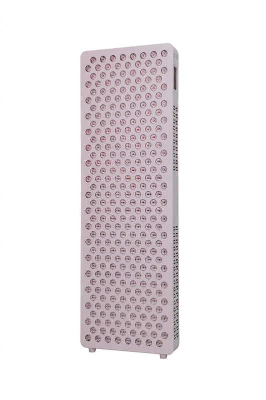 Stoječa LED panel naprava za terapijo z rdečo svetlobo, bela barva